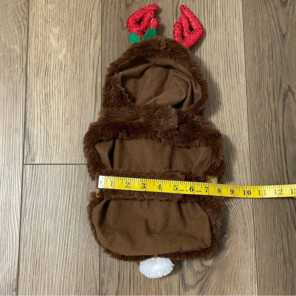 Pet Holiday Small Dog Reindeer Costume‎ With Jungle Bells